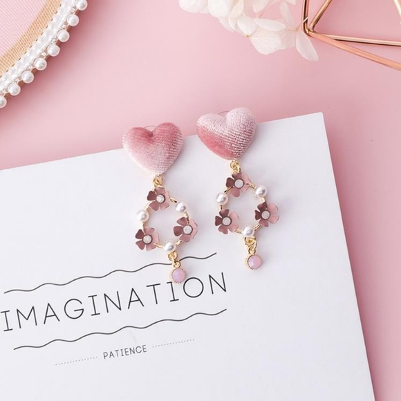 Unique Zone Jewelry - ❤️️NEW UNIQUE Heart Flower Handmade Earrings PN21